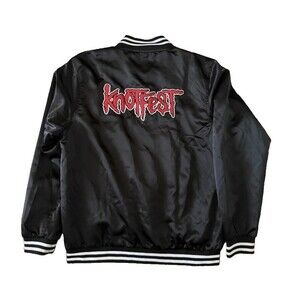 Slipknot Knotfest Black Bomber Jacket Size XXL